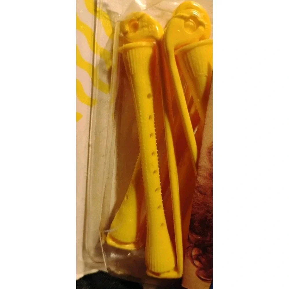 Vintage 1989-1991 Goody Perm‎ Rods Small Yellow curlers 12 pack USA NOS vtg tag